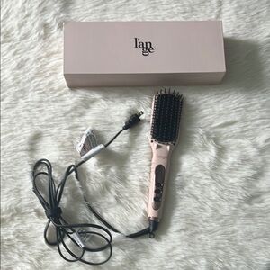 Lange Pink Hair Brush Straightener